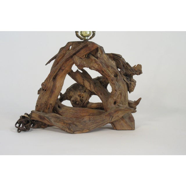 1960s Drift Wood Lamp For Sale - Image 4 of 9