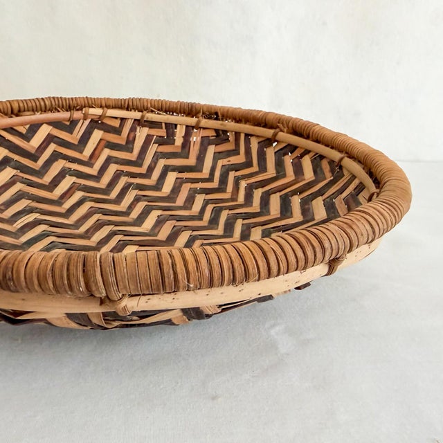 Vintage Kenya Winnowing Basket For Sale - Image 10 of 11