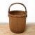 Mid-Century Vintage Natural Wood Willow Basket For Sale - Image 4 of 6