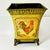 1980s Vintage Rustic European French Country Boho Chic Tole Metal Chicken Motif Planter. For Sale - Image 6 of 9