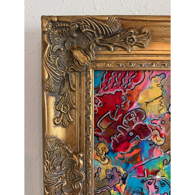 Original Abstract Painting Serg Graff "Baby & Violin" Surreal Fantasy, Coa For Sale In Jacksonville, FL - Image 6 of 11