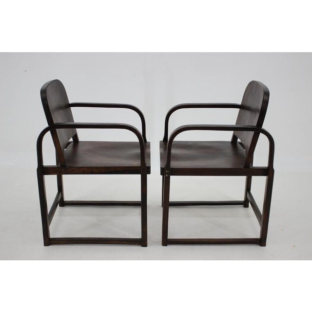 Beech Armchairs from Tatra, Czechoslovakia, 1950s, Set of 2 For Sale - Image 3 of 18