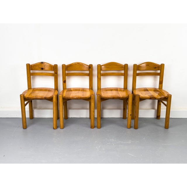 1970s Pine Dining Chairs in the style of Rainer Daumiller, 1970s, Set of 6 For Sale - Image 5 of 18