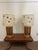 1960s Mid Century Modern Amber Glass Flickering Lamp Set of Two With Shades - a Pair For Sale - Image 4 of 10