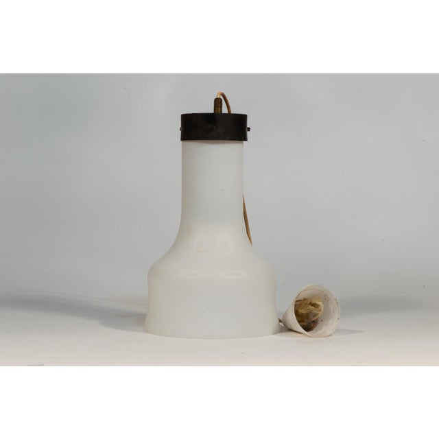 1 light frosted white glass chandelier with black metal lamp holder diameter 36 x h 40 category ceiling lamps 60s style...