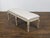 Italian Midcentury Painted Bench with Silver Foliage Carved Legs and Upholstery For Sale - Image 9 of 11