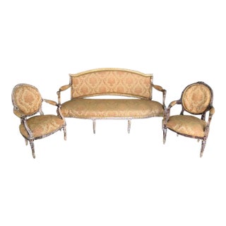 Antique French Louis XVI-Style Salon Suite For Sale