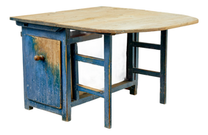Swedish Pine Drop Leaf Table, 1860