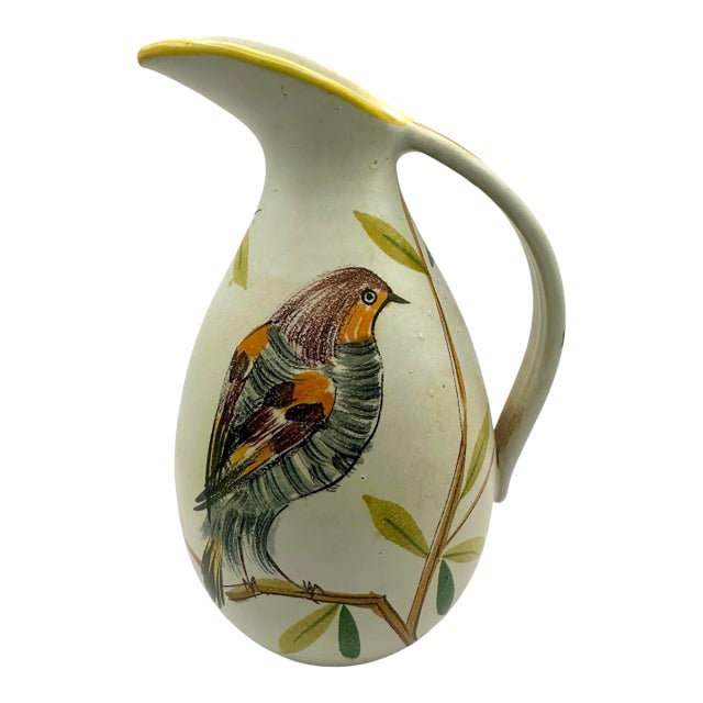 Vintage Italian Ceramic Pitcher Vase For Sale