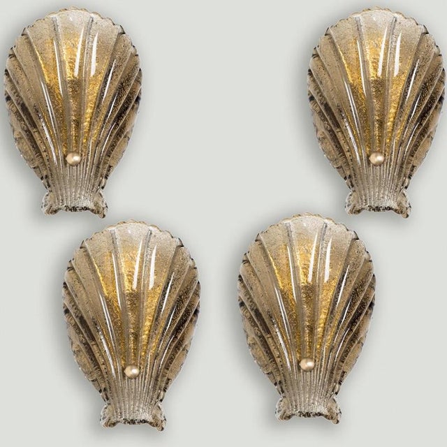 Shell Wall Light in Murano Glass, 1969 For Sale - Image 9 of 15