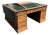 Antique Double Pedestal Partners British Campaign Desk Solid Oak -Rare Antique-Made in England For Sale