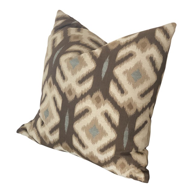 Contemporary Ikat Pillow Cover Chairish