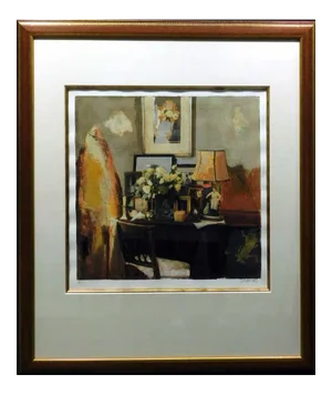 Contemporary Tabletop Still Life Print by Starlie Sokol Hohne, Framed