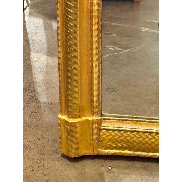 19th Century 19th C. French Louis Philippe Water Gilded Mirror For Sale - Image 5 of 6