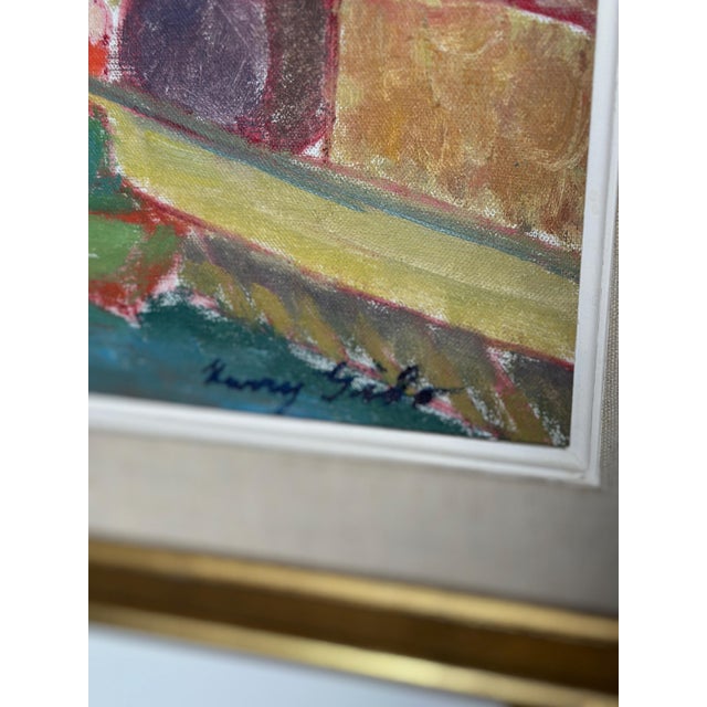 Kerry Gado, Village, 1960s, Oil on Canvas, Framed For Sale - Image 12 of 17
