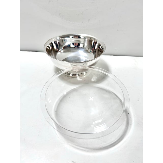 Metal Vintage Silver-Plated Serving Bowls With Liners – Reed & Barton / Gorham Set of 3 For Sale - Image 7 of 12