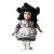 Elegant Vintage Porcelain Doll, Blue and White Beauty From the 20th Century For Sale
