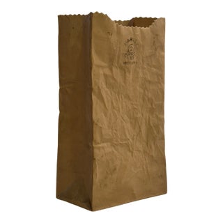 Michael Harvey "Paper Bag" Ceramic Vase, Crinkle Craft Collection For Sale