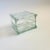 Vintage Frosted Flower Glass Block Vase For Sale - Image 10 of 10