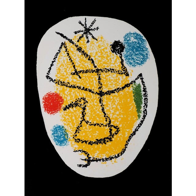 Joan Miró (1893-1983) Three Pockets of Color Original color lithograph On heavy paper, 69 x 31 cm (approx. 27 x 12 inches)...