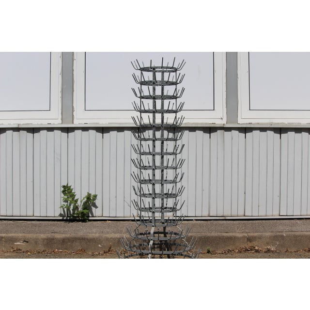 Gray Metal Rack with Hooks, 1970s For Sale - Image 8 of 15