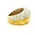 A beautifully sculpted vintage bombe ring by MDJ, crafted in 18K yellow and white gold and designed with the bold glamour...