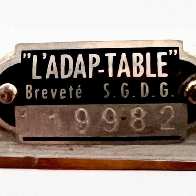 Height-Adjustable Steel Tube Table from Breveté S.G.D.G., France, 1950s s.g.d.g. Ládap Table For Sale - Image 12 of 17