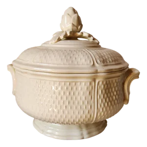 Vintage French Ironstone Pont Aux Choux Series Soup Tureen with Artichoke Lid from Gien, 1960s