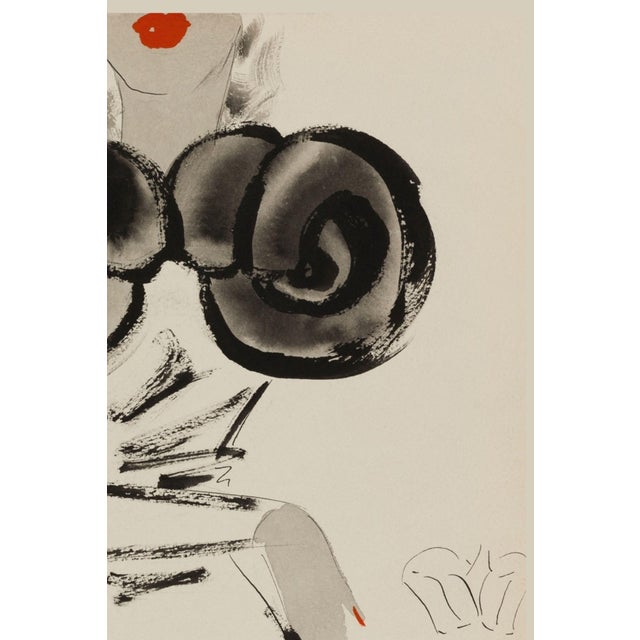 Not Yet Made - Made To Order Vintage French Fashion Art Print – Sculptural Fur Shoulder Illustration, 36" X 48" For Sale - Image 5 of 8