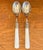 Metal Eme Italian Faux Mother of Pearl Stainless Flatware For Sale - Image 7 of 11