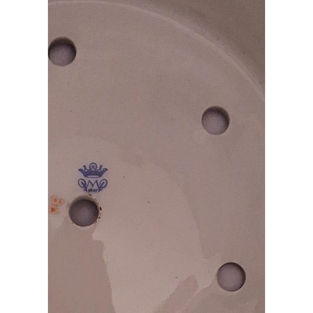 Vintage German Table Lamp with Hand-Painted Porcelain Base and Porcelain Shade from Schierholz, 1970s For Sale - Image 10 of 12