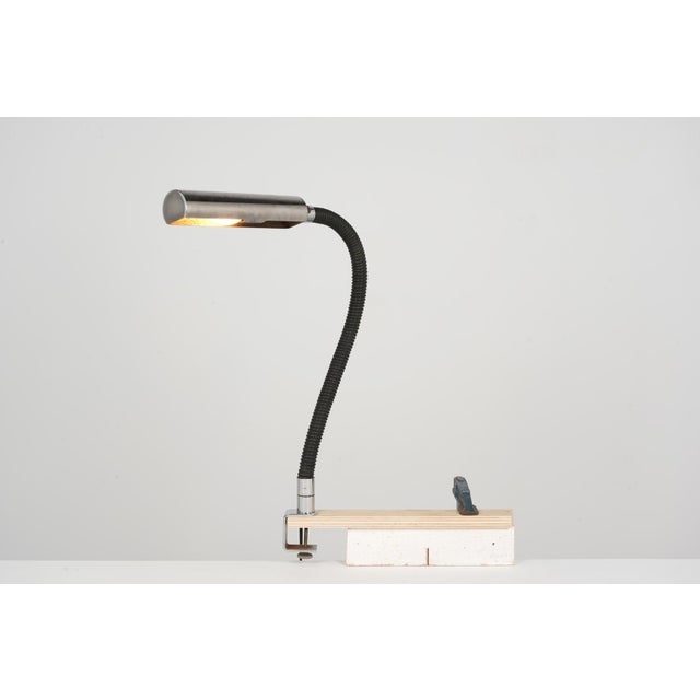 Vintage French Desk Lamp in Steel, 1970 For Sale - Image 4 of 6