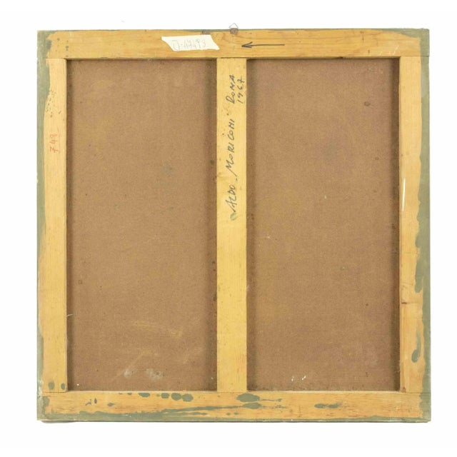 Modern Aldo Moriconi, Geometric Composition, Enamel on Wood, 1967 For Sale - Image 3 of 4