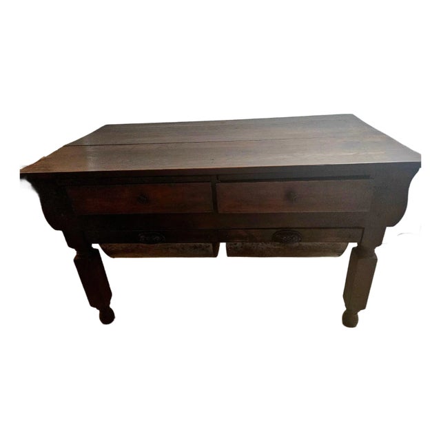 Antique Oak Baker's Table (C1890–1930) For Sale