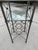 Late 20th Century Vintage Giacometti-Style Iron Wine Rack With Glass Shelves For Sale - Image 5 of 8