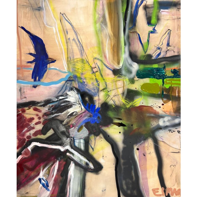 Maria Esmar, We Remain, Mixed Media on Canvas For Sale - Image 4 of 4