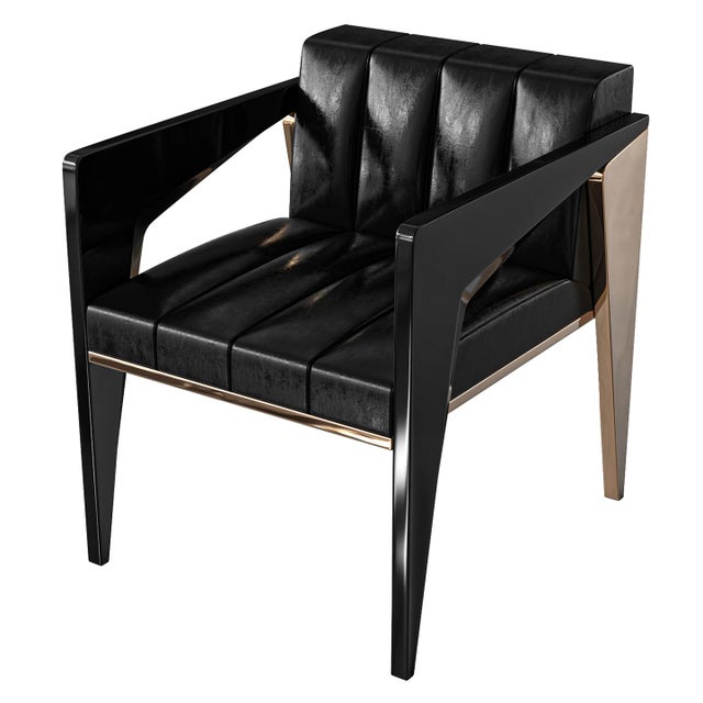 "Arcadia" Chair with Stainless Steel and Bronze, Handcrafted Bizimyer Furniture. Unmatched. Unrivalled. Designed by Hasan...