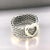 1990s 1990s Tiffany & Co Estate Somerset Heart Ring Size 5.5 Sterling Silver For Sale - Image 5 of 11