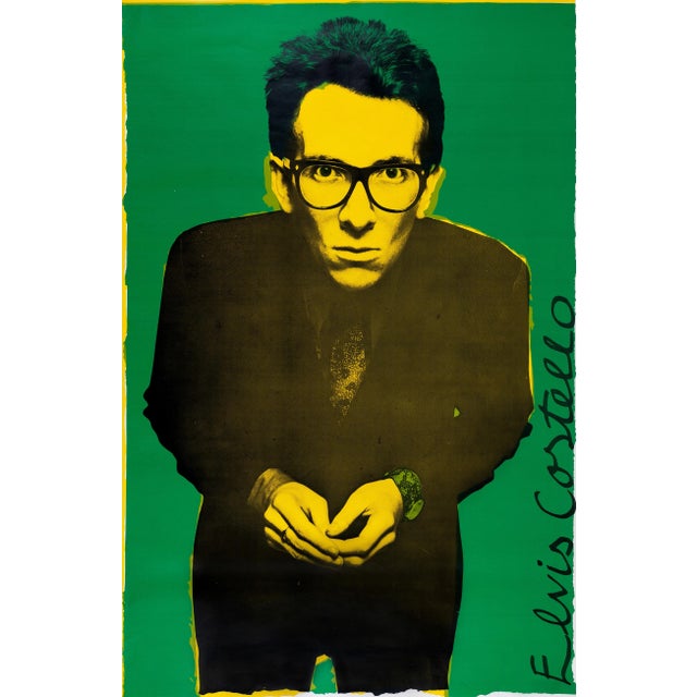 Elvis Costello Stiff Records UK Tour Poster by Barney Bubbles, 1977 For Sale - Image 4 of 4
