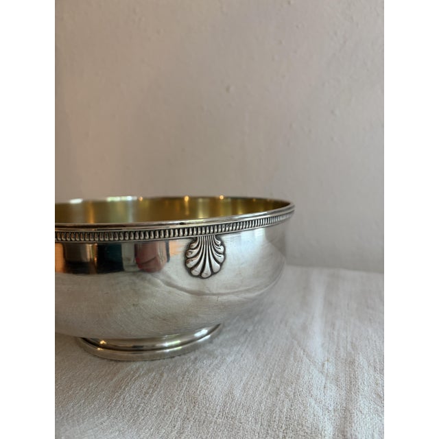 Antique Silver Plated Bronze Champagne Bowl by Victor Saglier, 1890s For Sale - Image 3 of 9