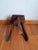 Brown Brutalist Stool in Wood, 1960s For Sale - Image 8 of 11