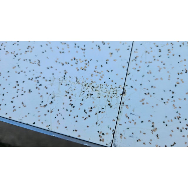 Vintage 1950s Formica Chrome Dinette Table With 2 Leaves For Sale In Dallas - Image 6 of 8