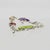 Silver Christian Lacroix Silvered Brutalist Brooch with Multicolor Enamel For Sale - Image 8 of 9
