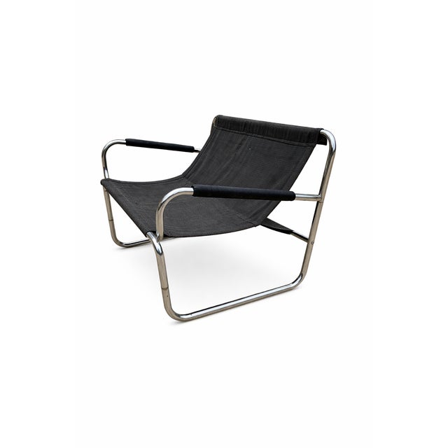 Mid-Century Modern Chrome 2-Seater Sofa by Johan Bertil for Ikea, 1970s For Sale - Image 3 of 5