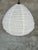 Very Large Japanese-Style Natural Rattan and Linen Pendant Light in the Shape of a Drop For Sale - Image 3 of 18