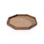 2020s Banyan Mango Wood with Rattan Inlay Octagonal Tray, Small For Sale - Image 5 of 5