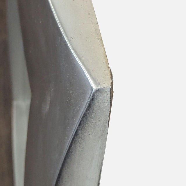 Wall Mirror With Handcrafted Silver Finish For Sale - Image 4 of 5