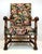 Antique Louis XIII and Renaissance Walnut Armchairs with Parrot Upholstery, 1890s, Set of 2 For Sale - Image 4 of 18