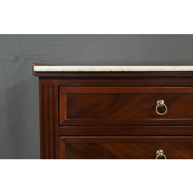 Wood Small Louis XVI Mahogany Chiffonier For Sale - Image 7 of 17