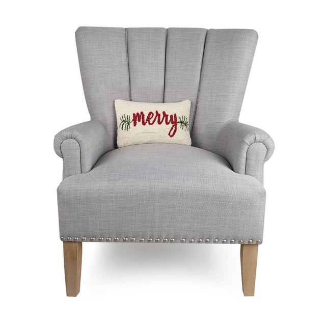 A festive way to spruce up your home for the holidays or would make a wonderful gift. 100% wool hooked throw pillow /...